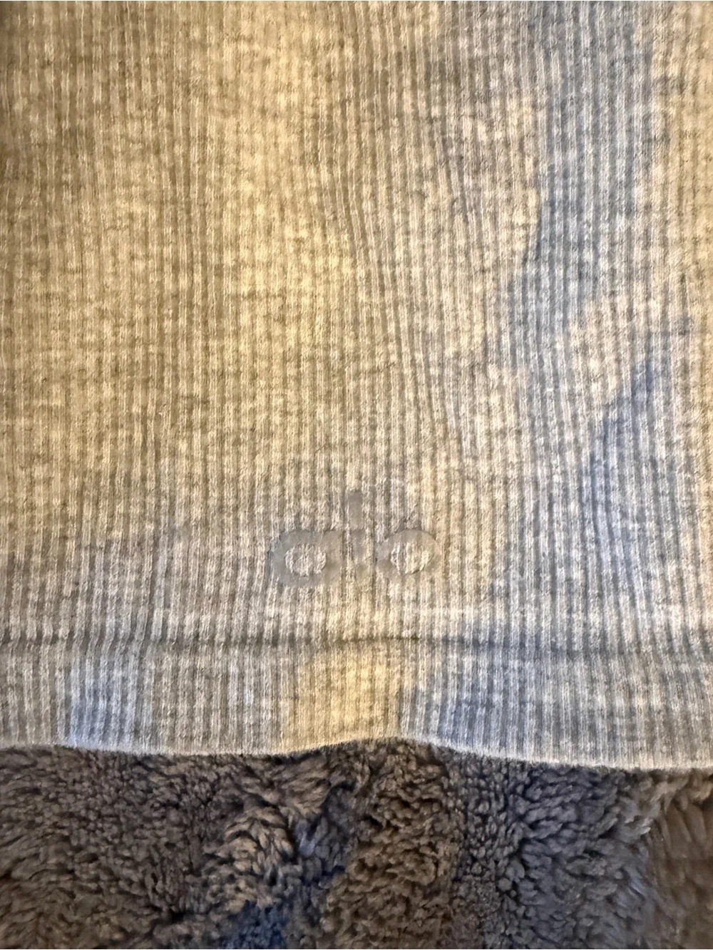 Alo Yoga gray ribbed romper